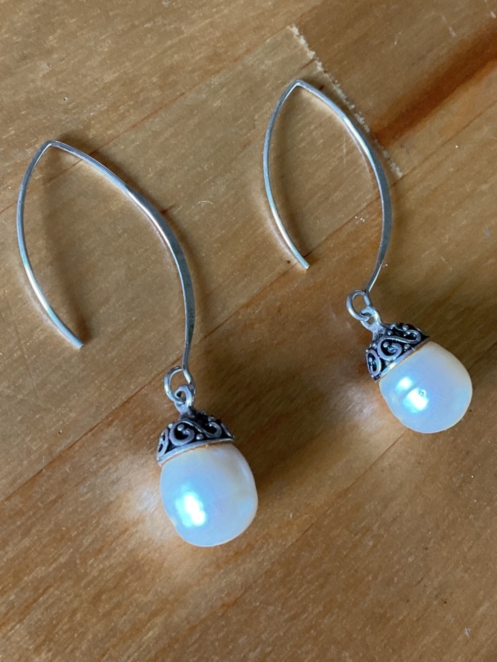 NWOT Sterling Silver 925 Fresh Water Perl Earrings